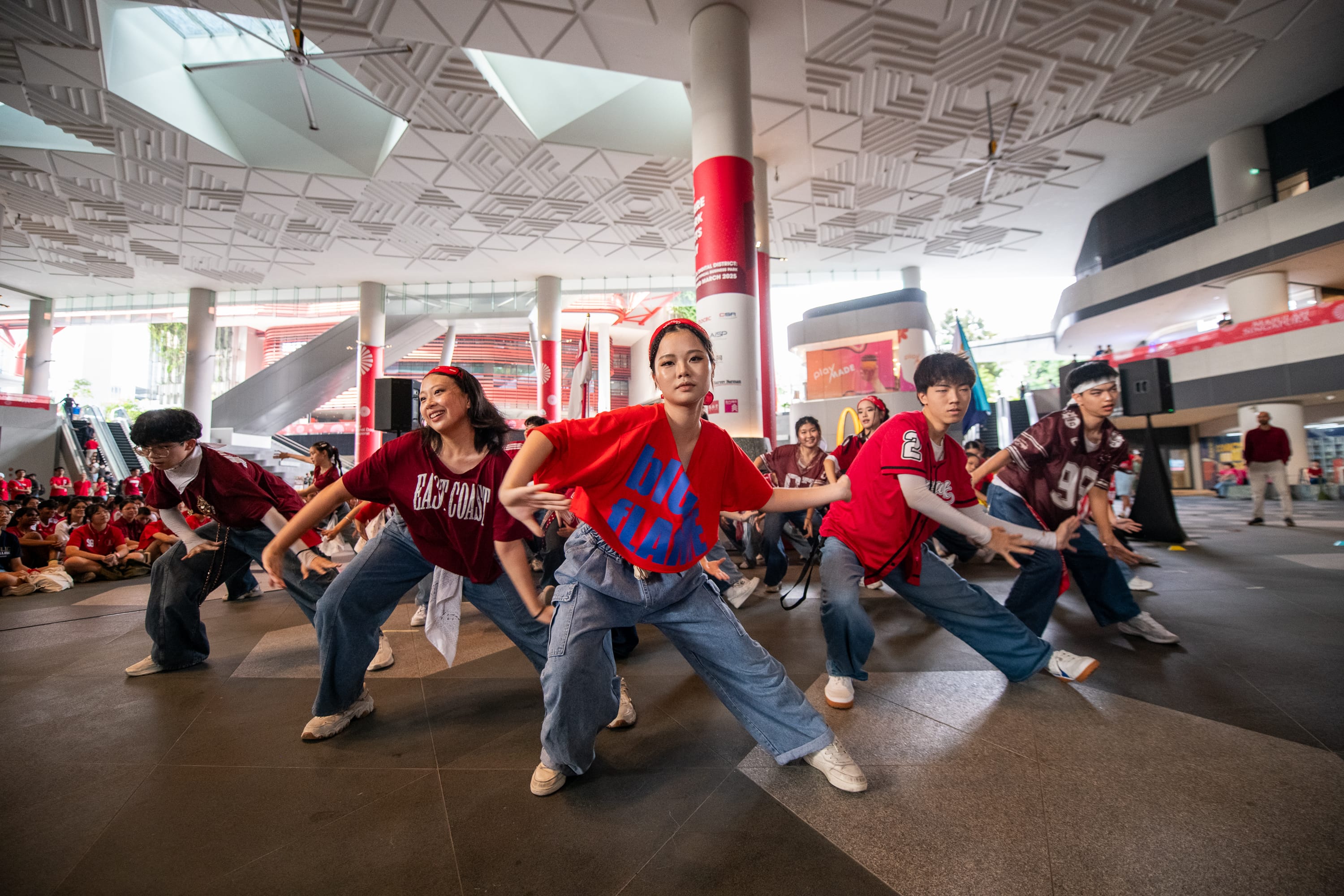 CJC Dance Ensemble performance at National Day Celebration Punggol Coast Mall